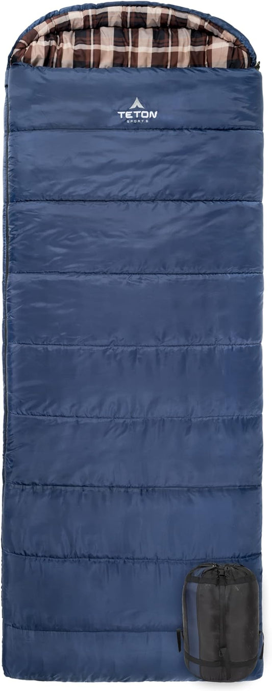 Teton Celsius XL, 25F, 20F, 0F Degree Sleeping Bags, All Weather Warm Sleeping Bag for Adults and Kids, Camping Season, Compression Sack Included