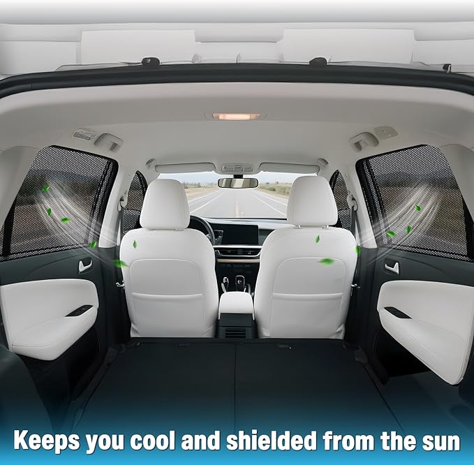 ZATOOTO Car Window Shades for Toyota Camry 2024-2025, 4 Pack Camry Sun Shade Side Window, Breathable Mesh Car Window Screen for Camping Napping Baby UV Protection