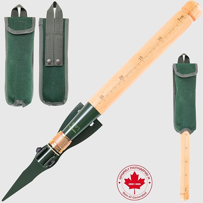 MASTIFF GEARS Folding Pick-Mattock & Pickaxe, WWII Inspired, 4.5mm 1050 High Carbon Steel, Premium Solid Wood, MOLLE Canvas Pouch, Emergency Safety Tool, Heavy Duty Camping Survival Gear