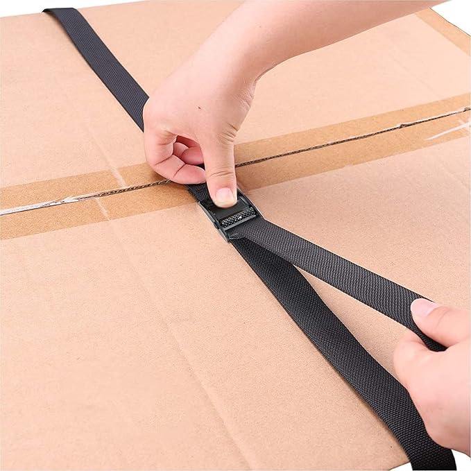 4 Pack Tie Down Strap,5ft x 1" Lashing Straps with Adjustable Buckle Heavy Duty Secure Straps up to 600 lbs for Cargo, Luggage, Bicycles, Motorcycles, Truck, SUV, Car Roof Rack, Canoe