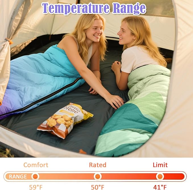 Sleeping Bags for Adults Kids,3 Seasons Cold Warm Weather Waterproof Lightweight Camping Sleeping Bags for Men and Women,Camping Outdoor Travel