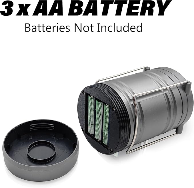 LED Camping Lantern for Power Outages, Battery Powered, Emergency Lanterns for Hurricane, Outdoor Use, 4 Pack