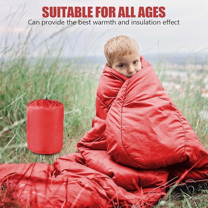 OBTANIM Sleeping Bags Portable Waterproof Camping Sleeping Bag for Adults Kids 4 Seasons Cold Weather or Warm Backpacking Hiking Travel Indoor Outdoor Use