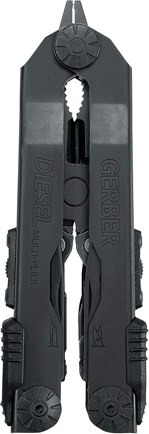 Gerber Gear Diesel Multitool Needle Nose Pliers Set, 12-in-1 EDC Multi-Tool Knife, Survival Gear and Equipment, Black