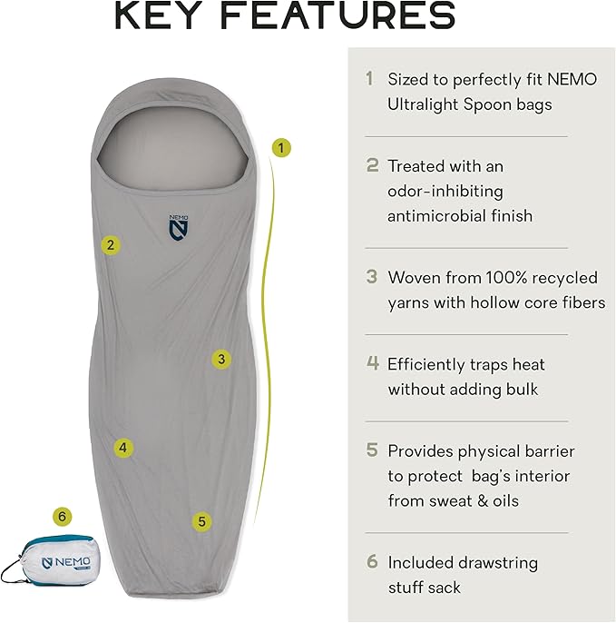 Nemo Equipment Tracer Sleeping Bag Liner