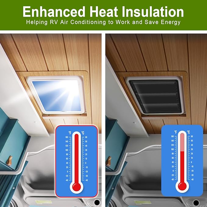 RV Door Window Shade Cover 25" (L) x 16" (W), Foldable Hook&Loop Design, RV Blackout Window Cover with UV Protection, Waterproof Fabric, Reflective (1 Pack (16 ¼"L x 16 ¼"W))