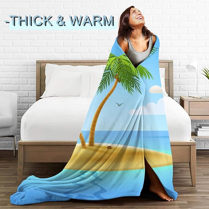 Sun and Moon Fleece Blanket - Lightweight Soft Cozy Gifts Throw for Fantasy Lovers,Women,Men,Celestial Cosmic Star Blankets,Home Room Modern Artistic Decor 50x60in