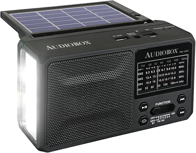 Audiobox RX-12BT Multiband Solar Emergency Radio