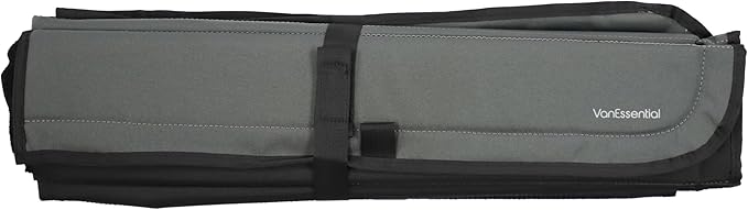 VanEssential Full Plastic Trim Sliding Door Window Cover Designed for Ford Transit Medium/High Roof Van Year 2015 to Current- Charcoal Gray