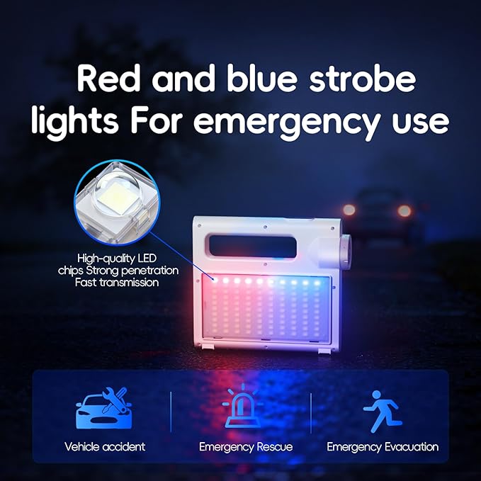 Solar Camping Lantern, 80 Hours LED Solar Lanterns, 5000mAh Camping Essentials with 6 Lighting Modes and SOS, Emergency Rechargeable Light, Lanterns for Power outages Hurricane, Hiking, Fish and Home