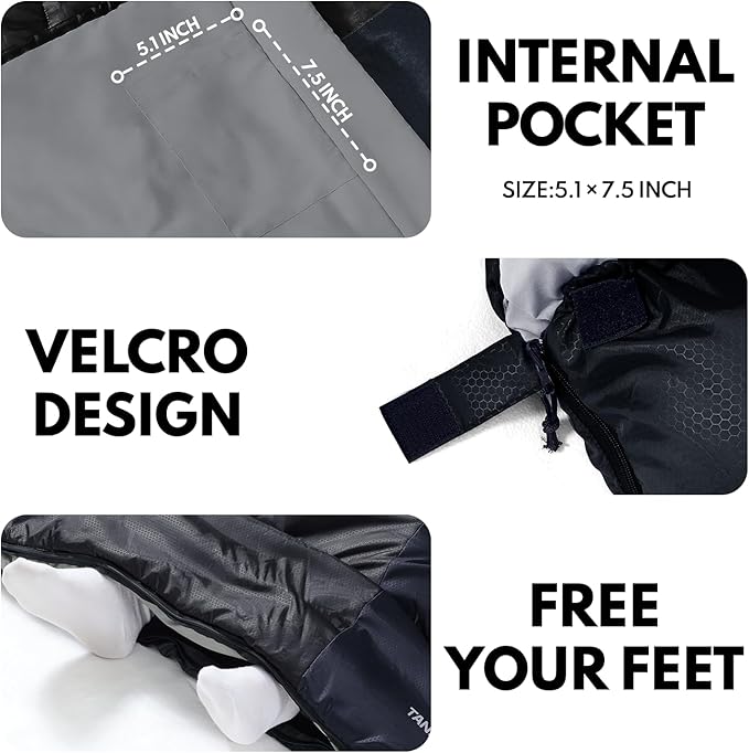 XXL Winter Sleeping Bags for Adults Cold Weather,Camping Sleeping Bag for Kids with Compression Sack,4 Season Camping Essentials Gear for Hiking,Traveling,Outdoor,Backpacking,Climbing