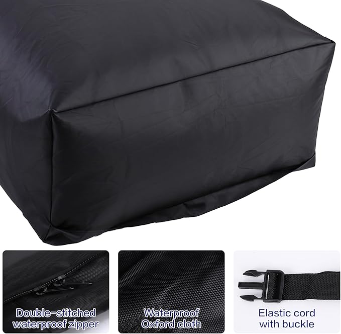 Truck Bed Cargo Bag,Water Proof 1000D Heavy Duty Oxford Fabric, 26 Cubic Feet (51"x40"x22"), Soft Shell Storage with 6 Elastic Cords, Fits All Trucks