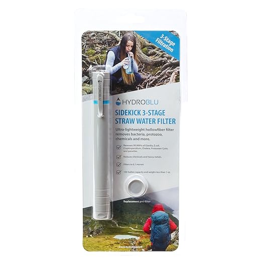 Sidekick 3-Stage Straw Water Filter