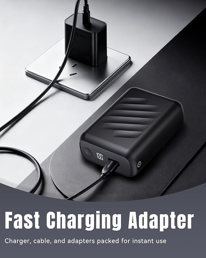 RIAFOX DC Output 7.4V 20000mAh USB 5V2A Battery Pack Heated Clothing Women Men Jacket Coat Blanket Camping Chair Charger Power Bank for Wulcea Venustas Weamest Kovnlo Gotobi Ororo Tidewe Mnzz