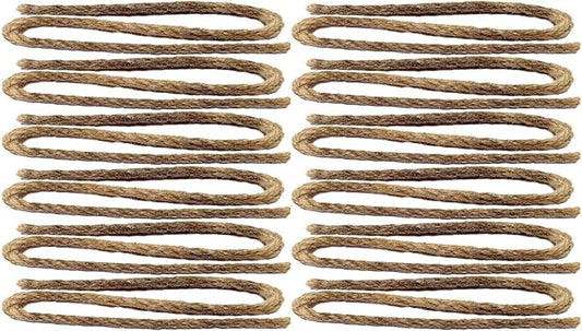 Bushcraft Fire Starter Kits. Ferrocerium Rod, Multi Tool Fire Striker, Waterproof Waxed Jute Rope Tinder, Survival Paracord, Emergency Whistle, Burlap Bag