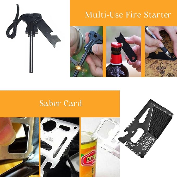 Olipus All in One Survival First Aid Kit IFAK EMT Molle Trauma Pouch Compact Emergency Survival Gear for Home Car Camping Hiking Earthquake