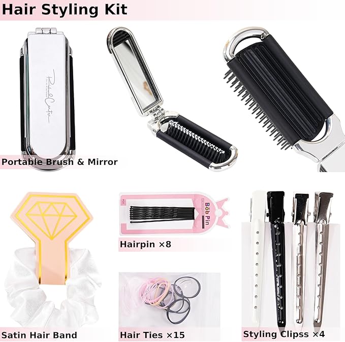 Wedding Day Emergency Kit for Bride, 39 Pc Essential Items for Brides Daily Use Women Wedding Gift, Travel Kit Personal Care Survival Set with Bride Makeup Bag - Wedding Emergency Kit Supplies