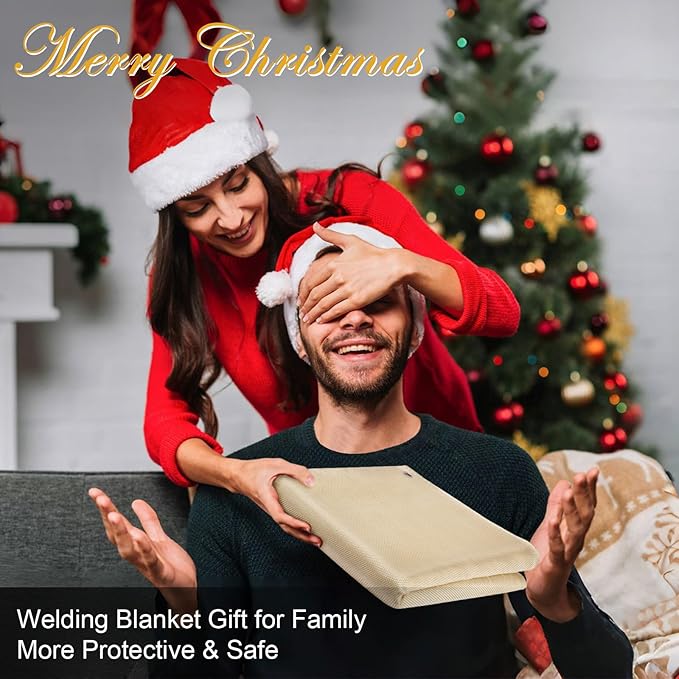 Fiberglass Welding Blanket 6x8 ft - 1022 °F High Temp Insulation Blanket, 850 GSM Heavy Duty Fire Resistant Blankets, Heat Resistant Fabric for Industrial, Smoker, Camping, Grill