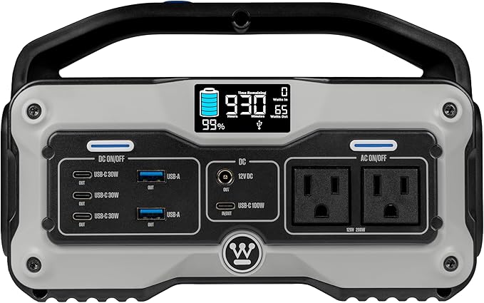 Westinghouse iGen400s 400 Watt, 183Wh Portable Power Station and Solar Generator with LED and DC Outlet for Camping, Home, Travel, Indoor/Outdoor Use (Solar Panel Not Included)