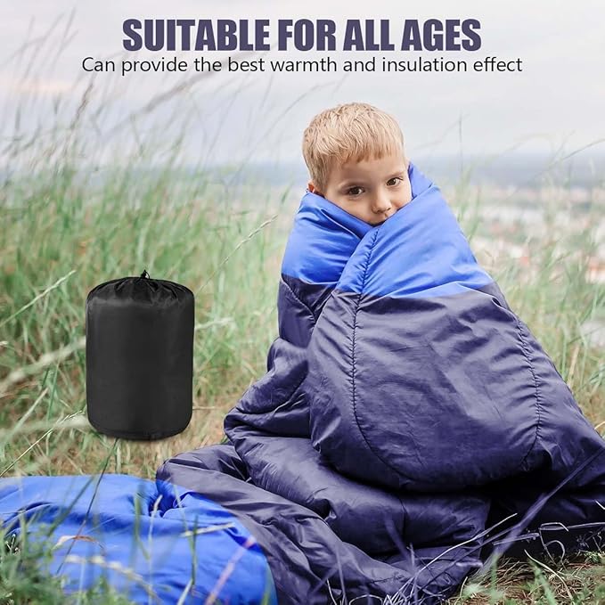 OBTANIM Sleeping Bags Portable Waterproof Camping Sleeping Bag for Adults Kids 4 Seasons Cold Weather or Warm Backpacking Hiking Travel Indoor Outdoor Use