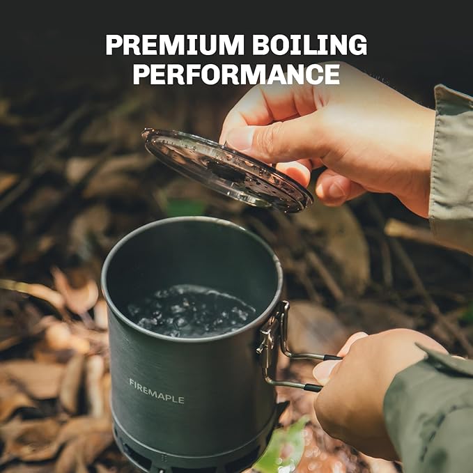 Fire-Maple Petrel Quickboil Pro Ultralight Cooking System – Compact & Fast-Boiling Backpacking Stove Pot Set, Ideal for Hiking, Solo Camping, Travelling, Hunting Trips | PETREL SYSTEM w/Greenpeak
