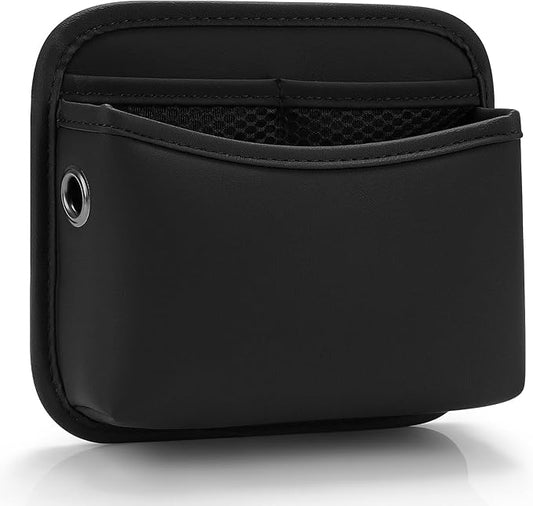 Accmor Car Seat Side Pocket Organizer, PU Leather Pouch Bag for Car Seat, Door, Window, Console, Registration Wallet Cards Trash Phone Sunglasses Holder Pocket for Auto
