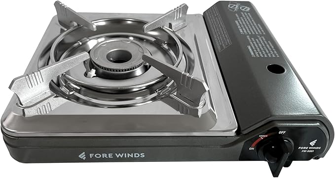 Iwatani Cassette Feu Butane gas Camp Stove, one, Gray