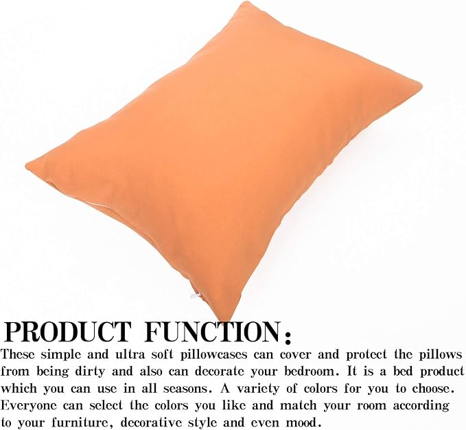 NTBAY Microfiber Toddler Pillowcases with Envelope Closure, 2 Pack 100% Brushed Microfiber Super Soft Travel Kids Nursery Pillow Cases, 14"x20" Fits Pillows Sized 12"x16" 13"x18" 14"x19", Tan