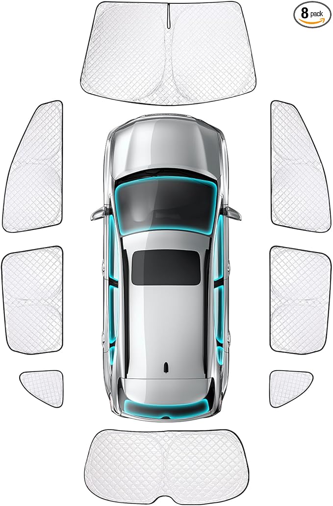 ZATOTOO Car Window Shades for 2017-2022 CR-V Sun Shade for Side Window Front Rear Windshield Triangular Window Shade Full Privacy Heat UV Ray Sun Blocker for Camp Nap Long Time Parking