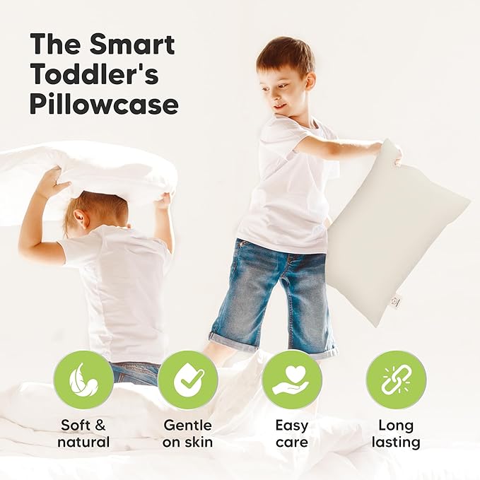 KeaBabies 13 x18 Toddler Pillowcase, Waterproof - Soft Waterproof Toddler Pillow Protector Cover for Kids, Boys, Girls, Durable Machine Washable, Small Travel Pillow Sold Separately (Clay)