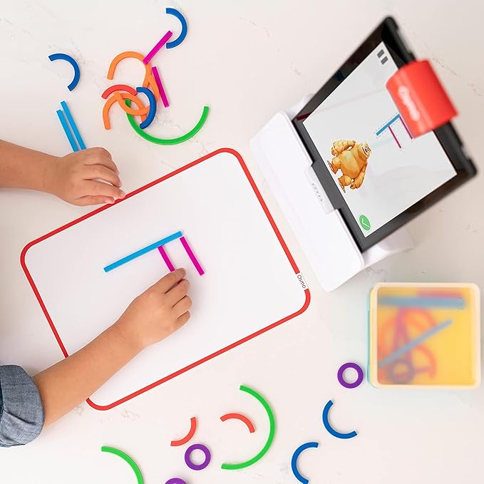 Little Genius Starter Kit for Fire Tablet + Early Math Adventure - 6 Educational Games-Counting, Shapes & Phonics-STEM Gifts-Ages 3 4 5(Tablet Base Included)