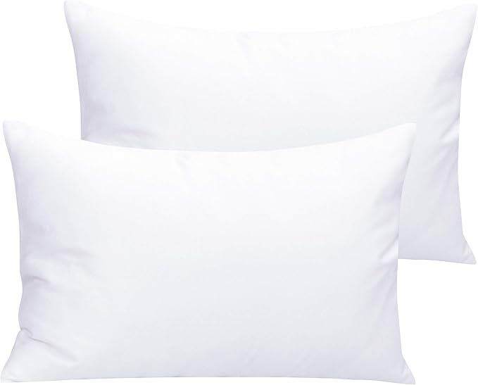 NTBAY Microfiber Toddler Pillowcases with Envelope Closure, 2 Pack 100% Brushed Microfiber Super Soft Travel Kids Nursery Pillow Cases, 14"x20" Fits Pillows Sized 12"x16" 13"x18" 14"x19", White