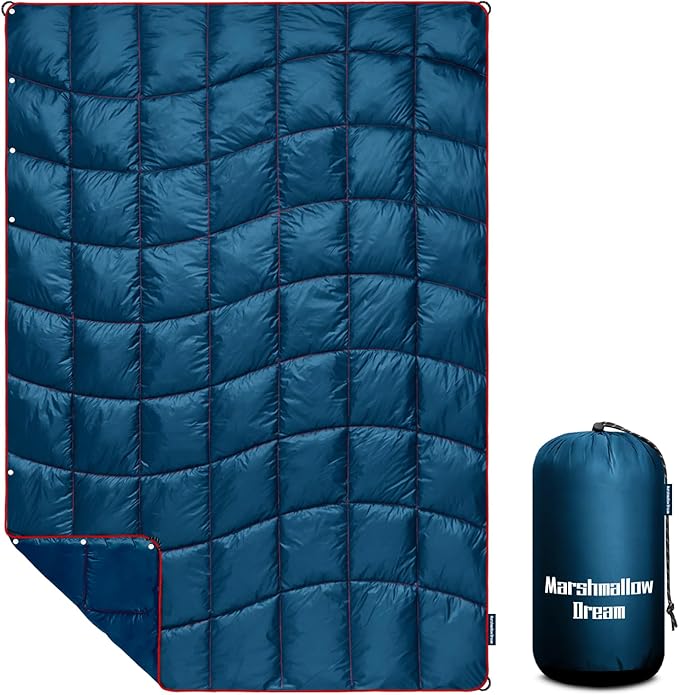 Camping Blanket,MINI Puffy Blanket Lightweight Windproof Water Resistant for Outdoors,Hiking,Beach,Car,Picnic,Stadium