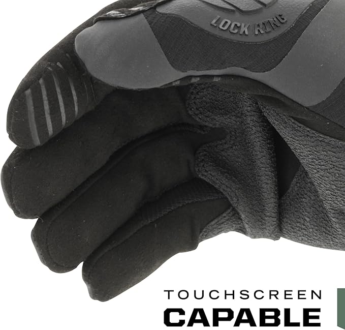 Mechanix Wear: M-Pact Covert Tactical Gloves with Secure Fit, Touchscreen Capable Safety Gloves for Men, Work Gloves with Impact Protection and Vibration Absorption (Black, Small)