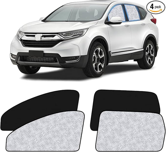 ZATOOTO Car Window Shades for Honda CR-V 2017-2022, 4 Pcs Magnetic Car Window Covers, 100% UV Protection Foldable Privacy Curtains Side Window Sun Shade for Baby Breastfeeding Sleeping Camping