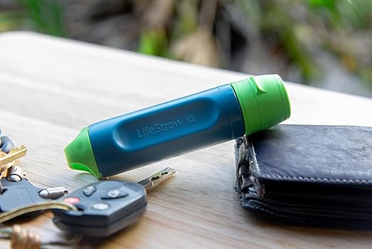 LifeStraw Peak Series – Solo Personal Water Filter for Hiking, Camping, Travel, Survival and Emergency preparedness. Removes Bacteria, parasites and microplastics, Limeade