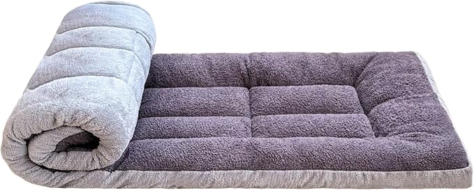 Thick Camping Sleeping Pad - Lamb Fluff Camping Cot Pads for Adult, Soft Sleeping Mat, Non-Slip Camping Mattress Pad for Camp Cot/Rv Bunk/Narrow Twin Beds