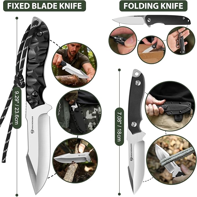 DRACHENADER Outdoor Gifts for Men – Survival Kit & Emergency Gear & Cool Gadgets for Hiking, Camping & Adventure for Husband, Dad, Son