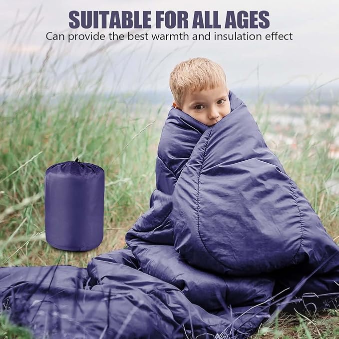 OBTANIM Sleeping Bags Portable Waterproof Camping Sleeping Bag for Adults Kids 4 Seasons Cold Weather or Warm Backpacking Hiking Travel Indoor Outdoor Use