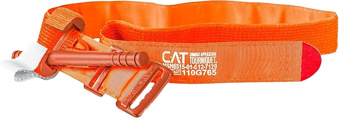 North American Rescue C-A-T Combat Application Tourniquet (Orange) NAR Genuine Gen 7 CAT Military Issued (30-0023)