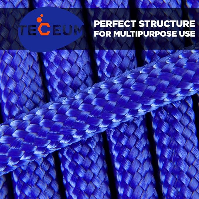 TECEUM Reflective Paracord Rope 1000 – 1000ft/200ft/100ft/50ft – 40+ Colors – Glow in The Dark – para Cord – Utility Rope for Survival, Hunting & Camping Gear – Nylon String, Camping Rope, Tent Cord