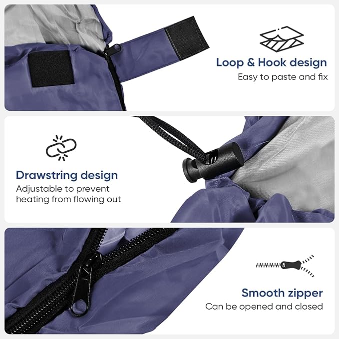 OBTANIM Sleeping Bags Portable Waterproof Camping Sleeping Bag for Adults Kids 4 Seasons Cold Weather or Warm Backpacking Hiking Travel Indoor Outdoor Use