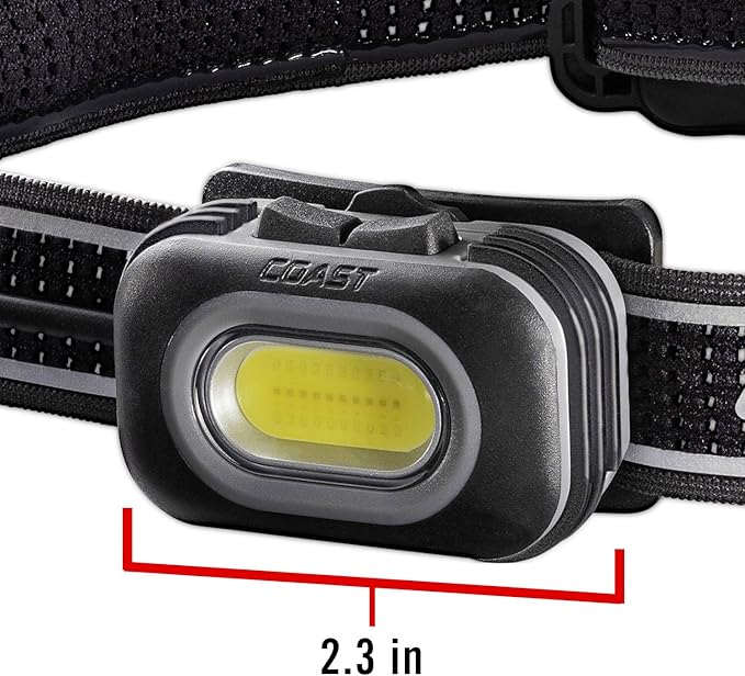Coast RL10R 750 Lumen Rechargeable LED Headlamp with Variable Light Control and Rear Safety Signal