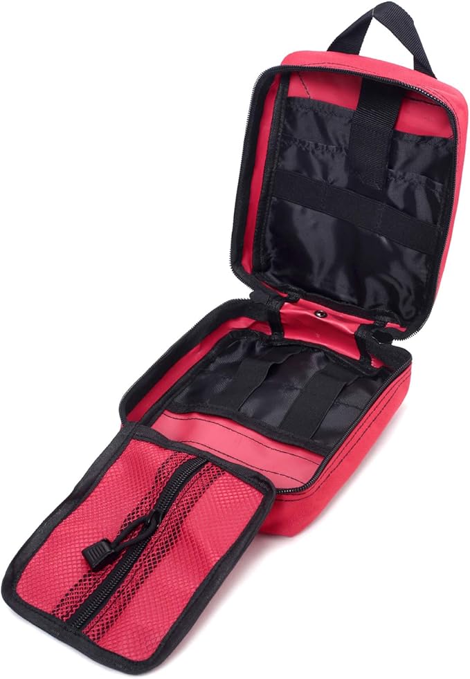 Molle Pouch, Sturdy 600D Nylon Tactical Medical Pouch,Rip-Away EMT First Aid Pouch (Bag Only)