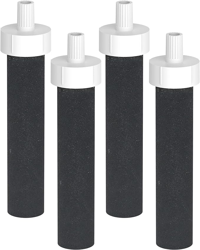 AQUA CREST Water Bottle Filter, Replacement for Brita® BB06, Brita Hard Sided, Stainless Steel and Plastic Bottle Filter, 4 Count