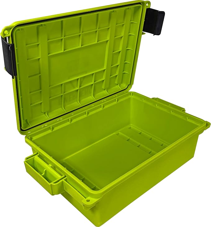 MTM Emergency Box Storage Case for Emergency Kits, First Aid, Survival Gear, Tools & Home Supplies, Emergency Essentials, Water Resistant O-Ring, Lockable & Durable, Made in USA