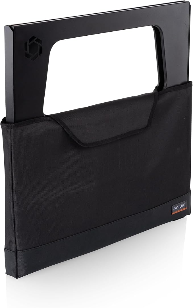 PICNIC TIME X-Grill 2.0 Portable Grill, Camping Charcoal BBQ for Tailgating, (Black)