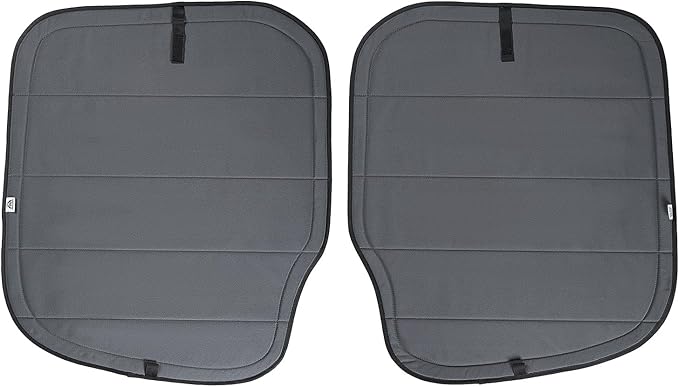 Magnetic Insulated Rear Door Window Covers (Pair) for 2007-2018 Mercedes-Benz Sprinter NCV3 Vans (Fits Bare Metal Window Frames), Blackout Privacy Sun Shades for Stealth Camping – Dark Gray
