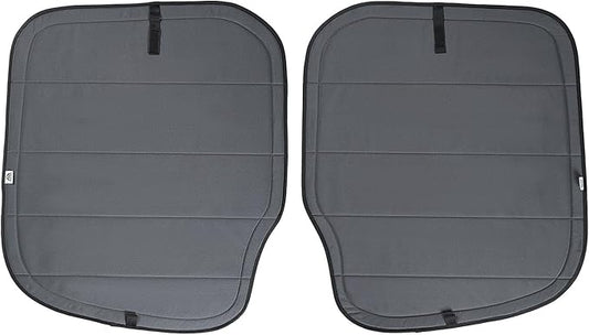 Magnetic Insulated Rear Door Window Covers (Pair) for 2007-2018 Mercedes-Benz Sprinter NCV3 Vans (Fits Bare Metal Window Frames), Blackout Privacy Sun Shades for Stealth Camping – Dark Gray