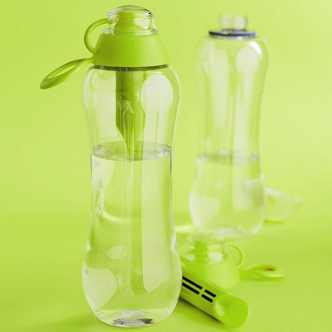Dafi Sport Water Bottle with Filter Lime 0.5L – BPA-Free Reusable Bottle with Activated Carbon Filter – Removes Chlorine Taste & Odor – Perfect for Active Lifestyle Travel Gym Work – Made in Europe